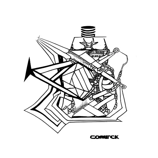 Combine Symbols Of Workout And Metal Music In A Creative Tattoo Design