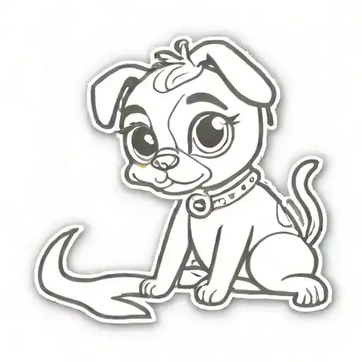 Littlest Pet Shop Dog 64809 Iron On Patch