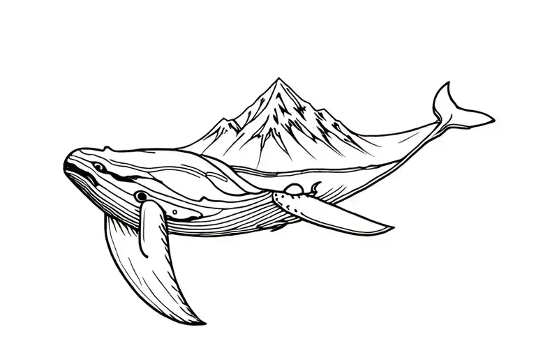 Whale With A Mountain On Its Back