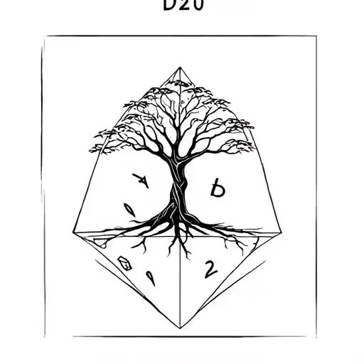 D20 And A Tree Intertwined