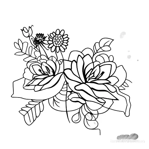 Flowers On A Mountain