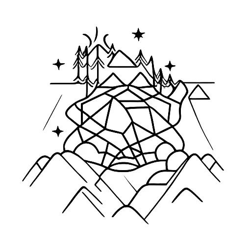 Mountains And Beaches With Hidden Virgo Star Sign