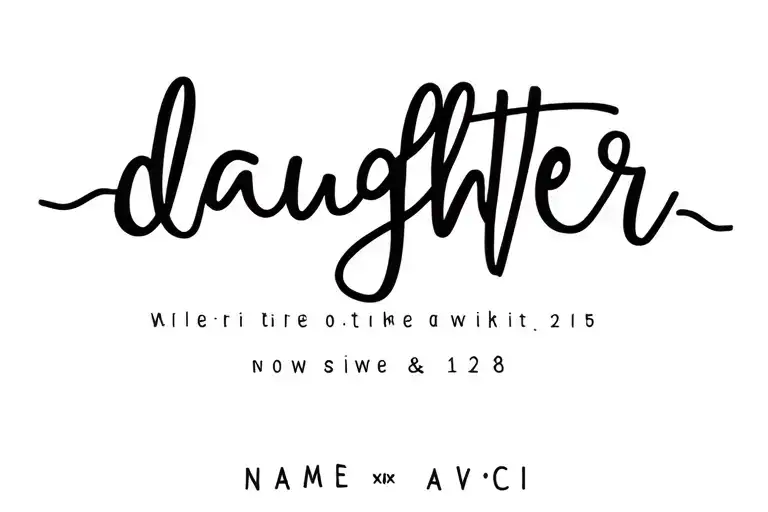 Daughter Names Incorporated Avicii Logo With Birthdates