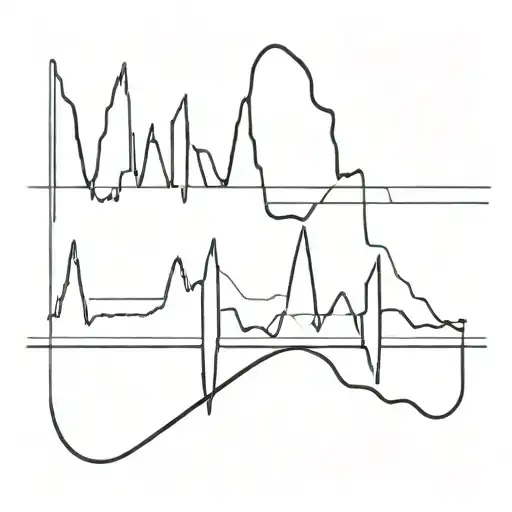 Black Band With Ekg Line