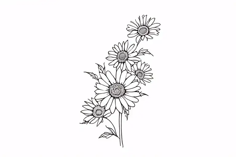 Daisy And Rose Growing