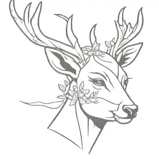 Deer Lady Head