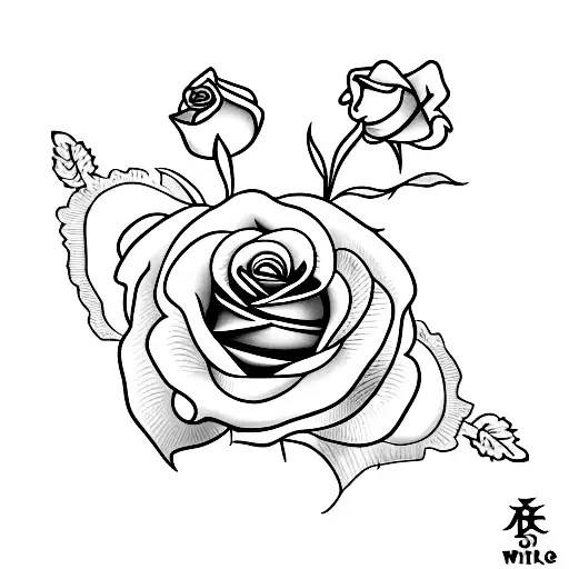 Small Sword And Rose