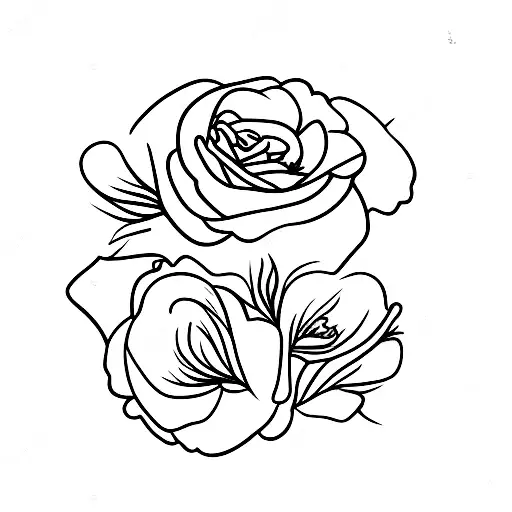 Rose And Primrose And Carnation And Aster And Gladious Bouquet