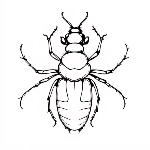 Beettle Black Ink Minimalist