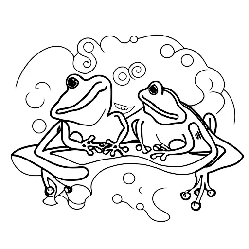 Frog Tattoo For Couple