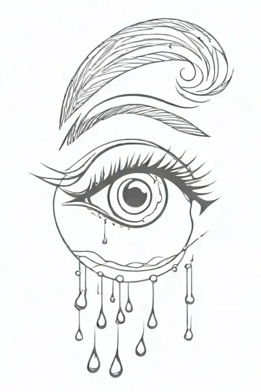 Pretty Eye Crying Eye