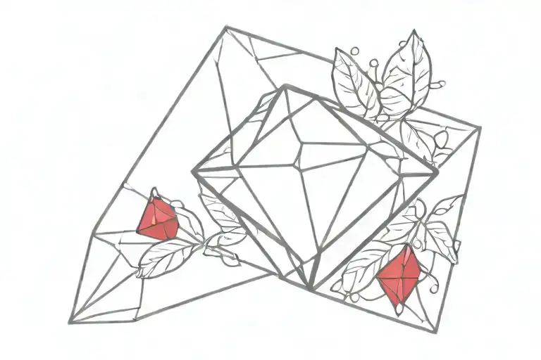 Diamond And Ruby Stone