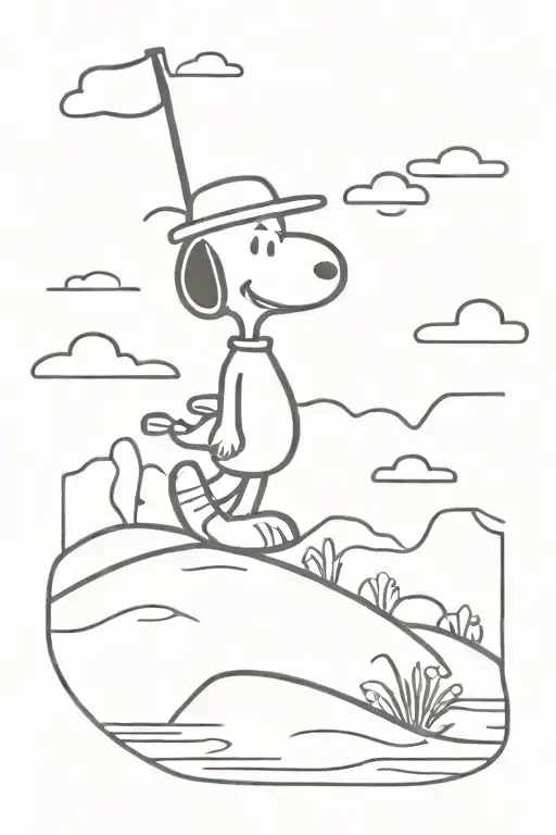 Snoopy Golf Course Landscape