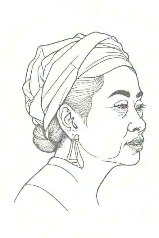 Indonesian Grandmother Portrait