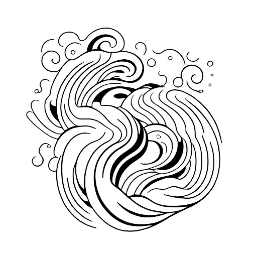 Ocean Wave And First Morning Light