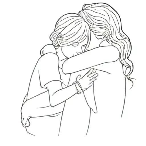 Picture Of Two Little Girls Hugging Each Other