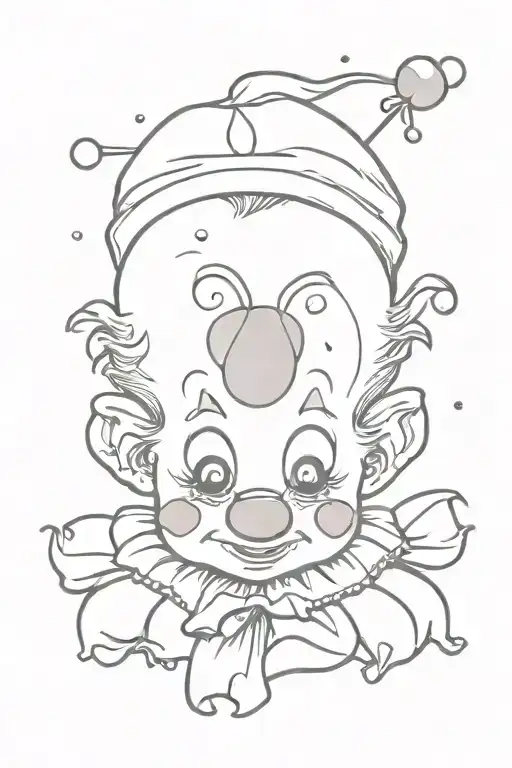 Baby Clown Cute And Funny