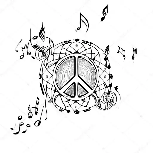 Peace Symbol With Music