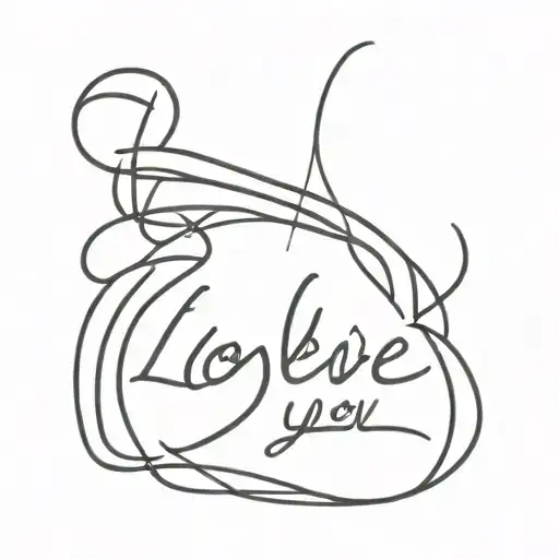 Mongolian Script Saying I Love You