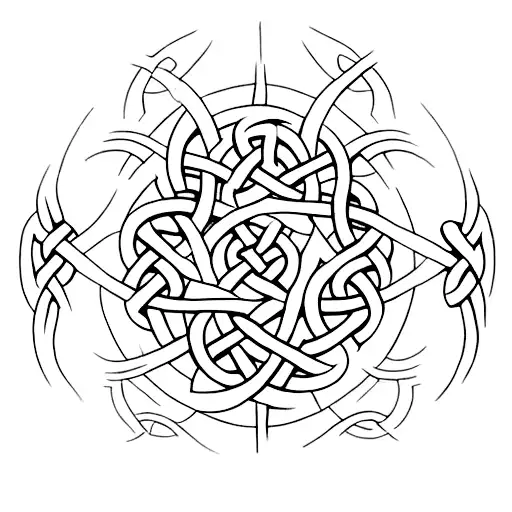 A Minimalist Tattoo Inspired By Game Of Thrones Featuring A Celtic Knot Design