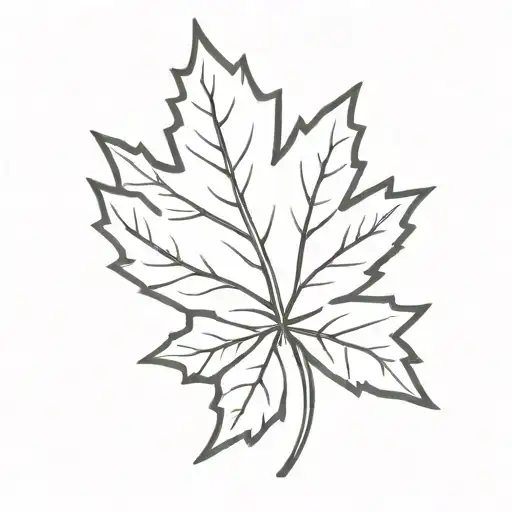 Maple Leaf With A French Beret On Top Hat