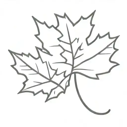 Maple Leaf With A French Beret On Top Hat