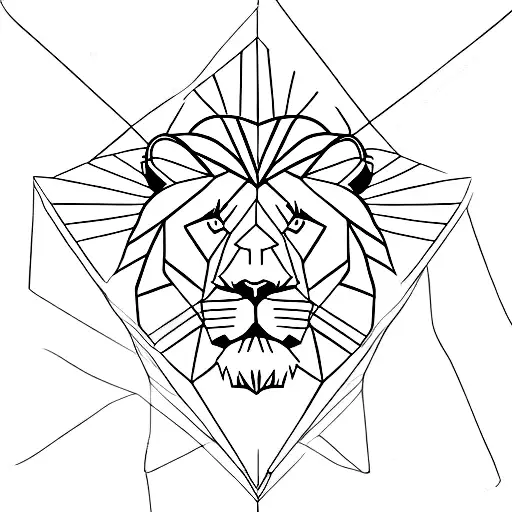 Lion In A Triangle