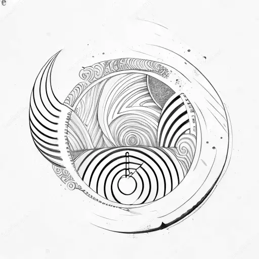 A Makeup Brush Transforming Into A Crescent Moon