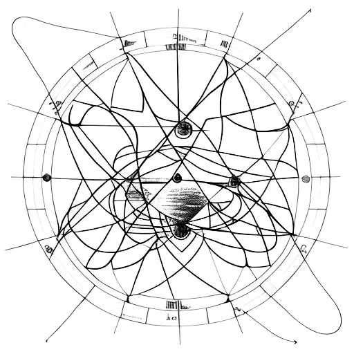 A Minimalist Tattoo Of A Star Chart Inspired By Historical Astronomy Maps