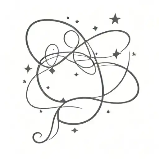 Infinity Symbol With The Letter Z And Stars