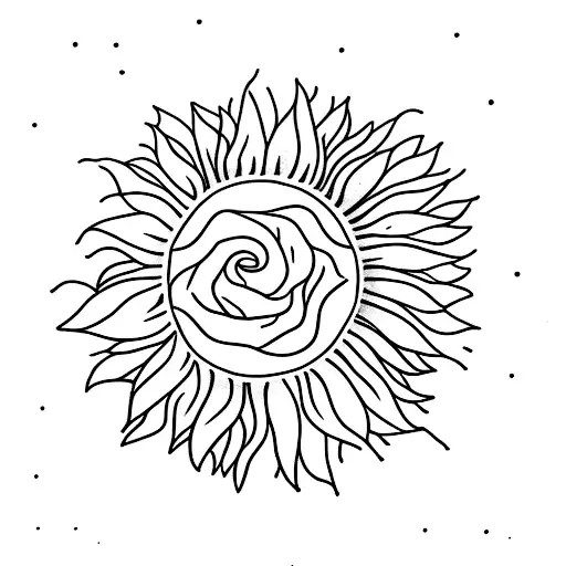 Sunflower With Blood Dripping From It