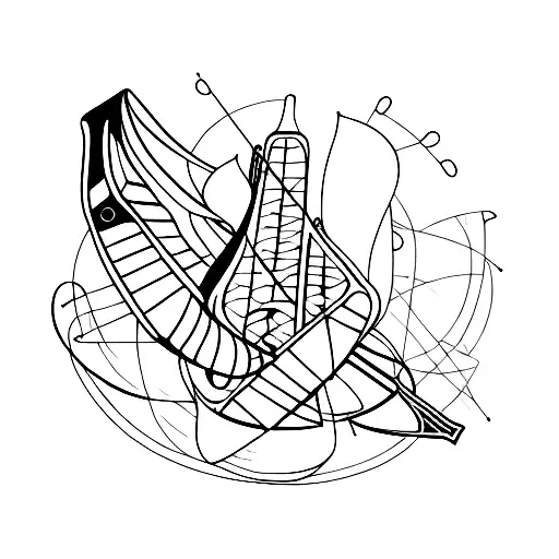 Broken Acoustic Guitar