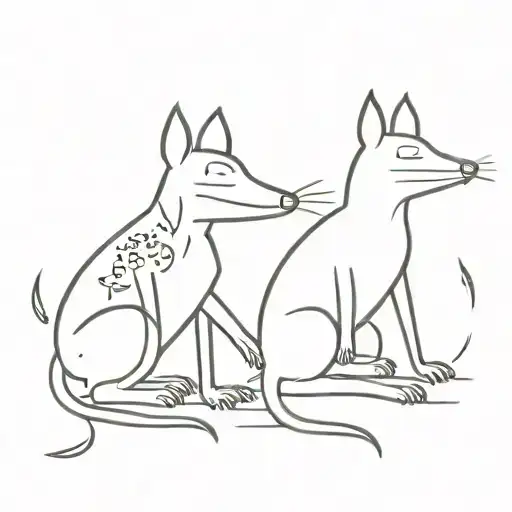 Itchy And Scratchy Line Work