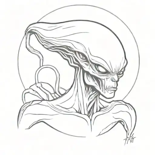 Alien With A T Shirt