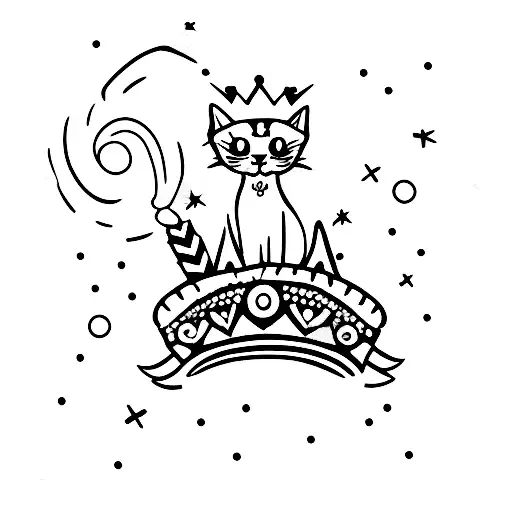 Kitten Wearing A Tiny Crown