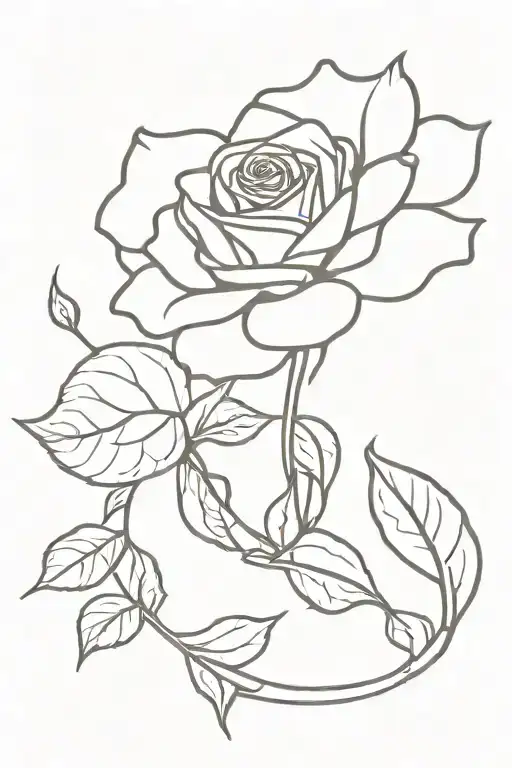 Rose With Petals Falling