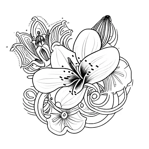 The Text 1976 With A Lily