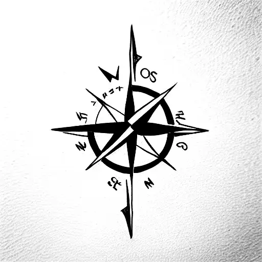 Compass And Paper Boat