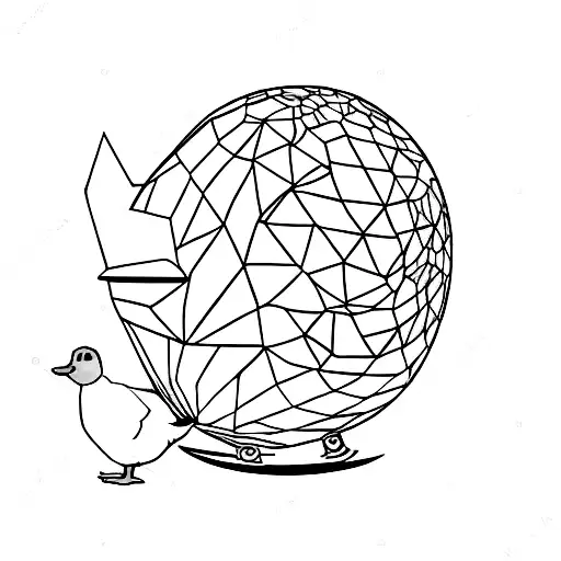 Duck Walking On A Globe