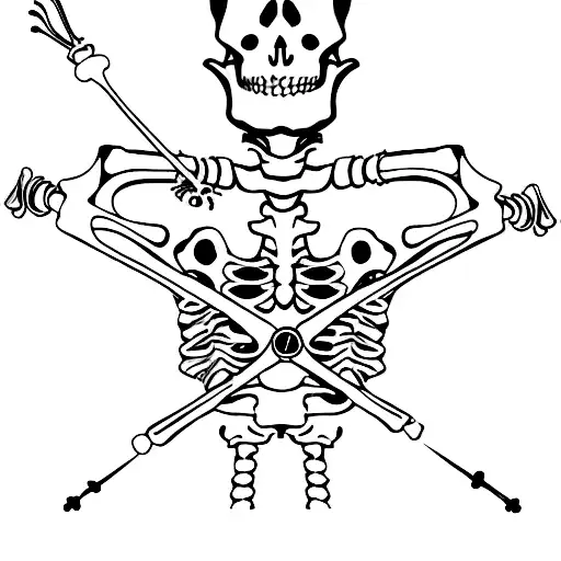 Mexican Skating Skeleton