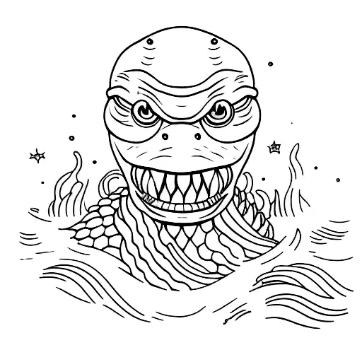 The Creature Of The Black Lagoon Swimming