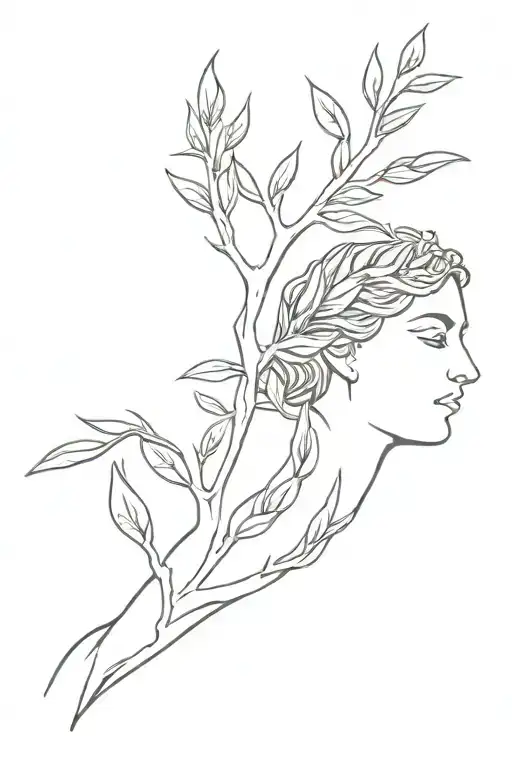 Goddes Athena Greek Goddes Olive Tree Growing
