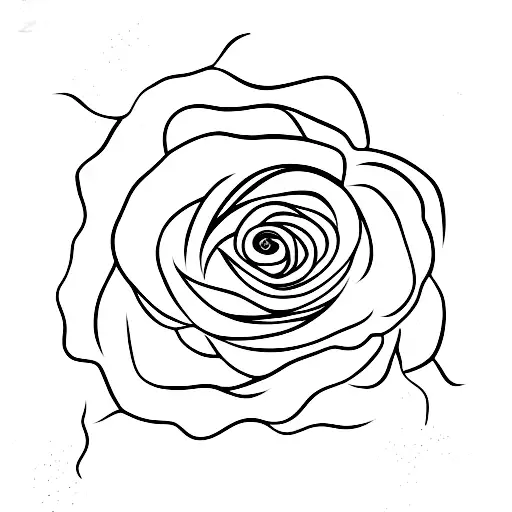 Hand Holding A Rose In Front Of An Eye