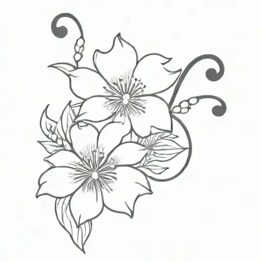 1 Measure Of Sheet Music And White Eidelweiss Flower