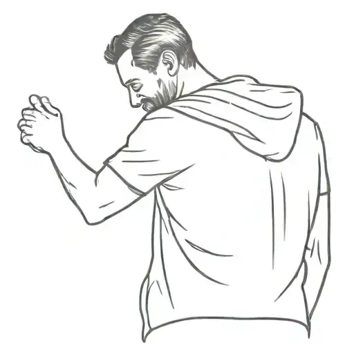 Father Carrying Daughter On His Shoulders