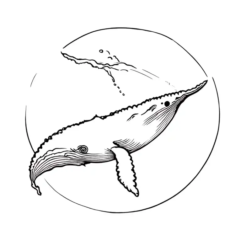 A Humpback Whale Breaching