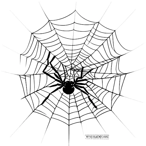 Spider Hanging By A Thread