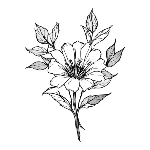 December Birth Flower With Capricorn Zodiac Sign