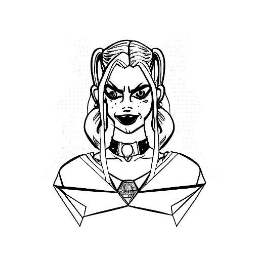 Harley Quinn Diamond Pattern