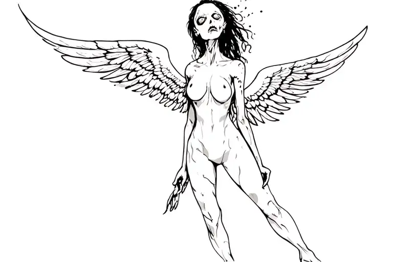 Winged Female Zombie